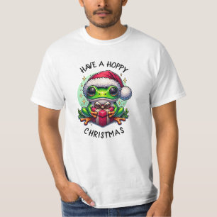 Have a Hoppy Christmas Frog Pun T-Shirt