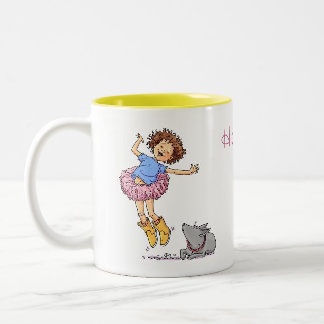 Have a hoppy day!! Two-Tone coffee mug (Left)