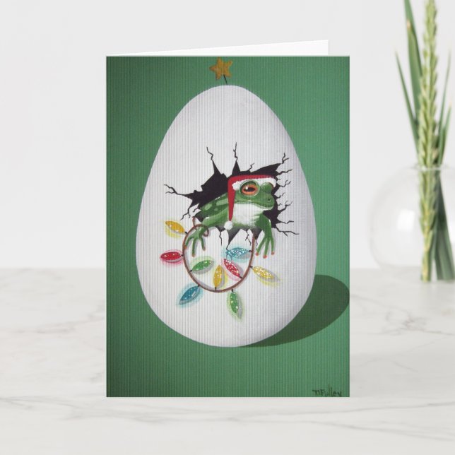 have a hoppy hoppy christmas holiday card (Front)