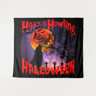 Have a Howling Halloween Tapestry