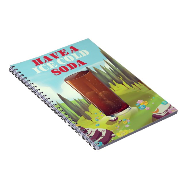 Have a ice cold soda Commercial. Notebook (Right Side)