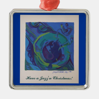 Have a Jazz'n Christmas Metal Ornament