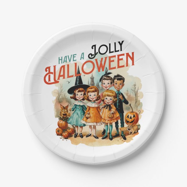 Have a jolly Halloween Paper Plate (Front)