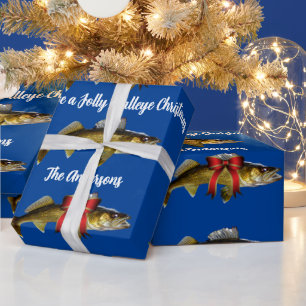 "Have a Jolly Walleye Christmas" Wrapping Paper