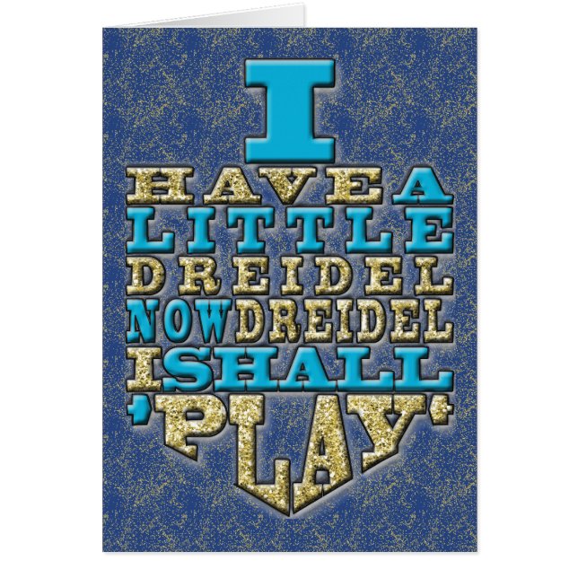 "Have a Little Dreidel" Hanukkah Card w Envelope (Front)