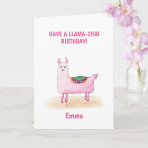 Have a Llama-zing Birthday Card