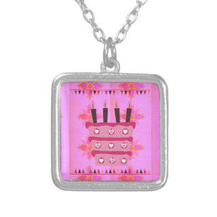 Have a Lovely Blessed Wonderful  Happy Birthday Silver Plated Necklace