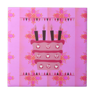 Have a Lovely Blessed Wonderful  Happy Birthday Tile