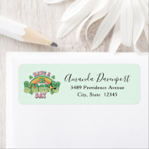 Have a Lucky Day Retro Typography Address