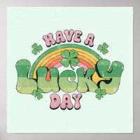 Have a Lucky Day Retro Typography