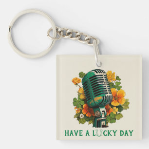 Have a Lucky Day – St. Patrick’s Music Art Keychain