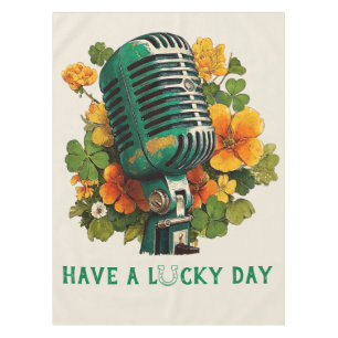 Have a Lucky Day – St. Patrick’s Music Art Tablecloth