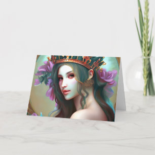 Have a Magical Birthday   Pretty Ethereal Woman Card