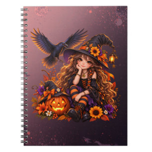 Have a Magical Halloween Cute Witch Notebook