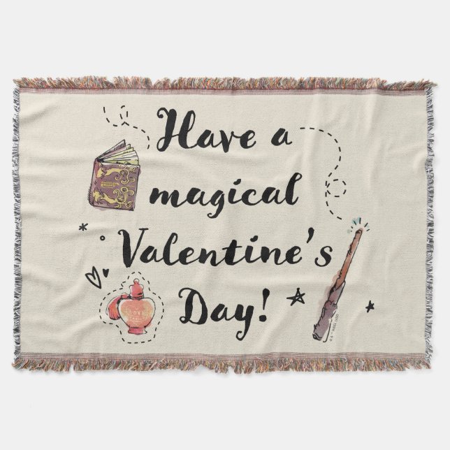 Have A Magical Valentine's Day Throw Blanket (Front)