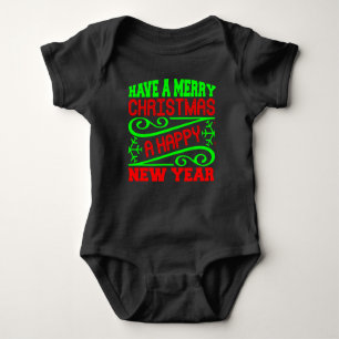 Have A Merry Christmas A Happy New Year-34635 Baby Bodysuit