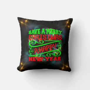 Have A Merry Christmas A Happy New Year-34635 Throw Pillow