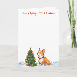 Have A Merry Little Christmas - Corgi Card