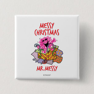 Have A Messy Christmas 2 Inch Square Button
