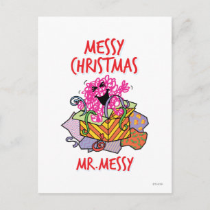 Have A Messy Christmas Holiday Postcard