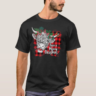 Have a Mooey Christmas Merry Xmas Highland Cow T-Shirt