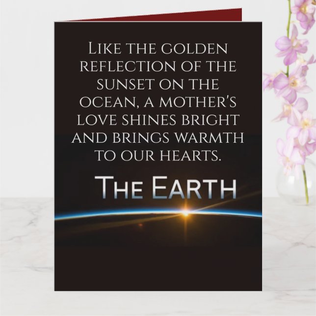 Have a Nice Blessed Happy Mother's Day With Love Card (Orchid)