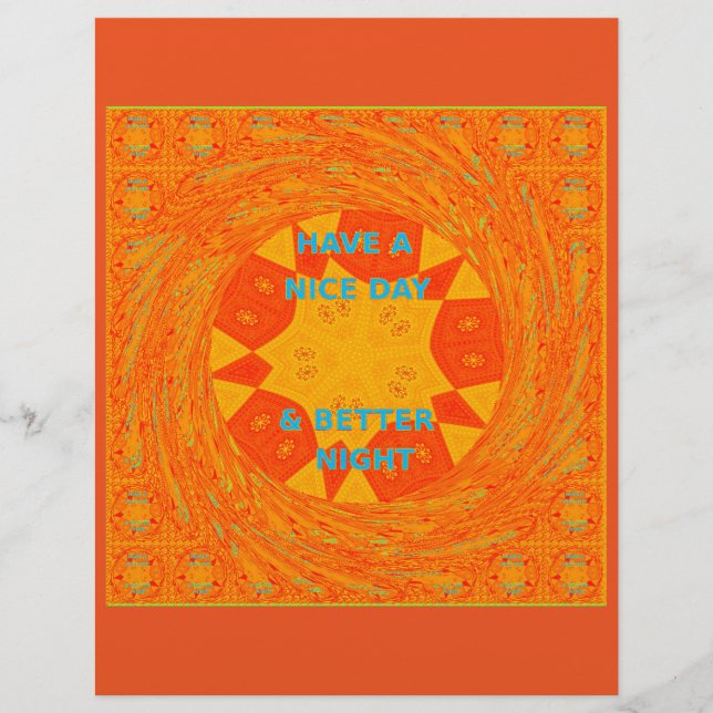 Have a Nice Day & a better Night red Design (Front)