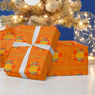 Have a Nice Day & a better Night red Design Wrapping Paper