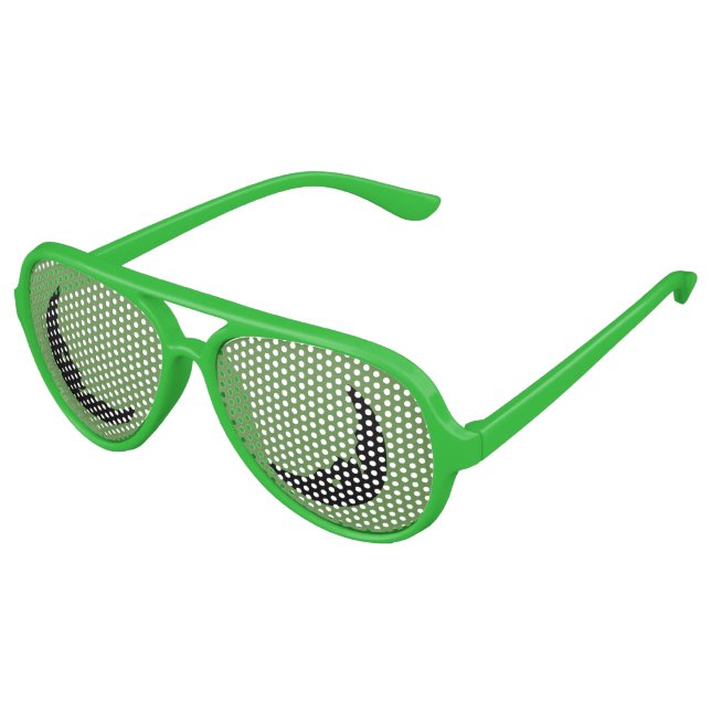 Have a Nice Day & a Better Night Text Art Design Aviator Sunglasses (Angled)