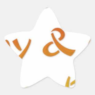 Have a Nice Day & A Better Night Text Art Design Star Sticker