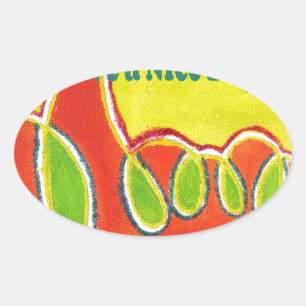 Have a Nice Day & a Better Night with gratitude Oval Sticker