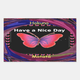 Have a Nice Day and a better night butterfly. art Sticker