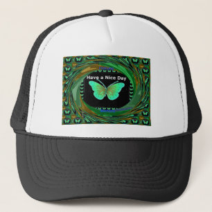 Have a Nice Day and a better night butterfly.png Trucker Hat