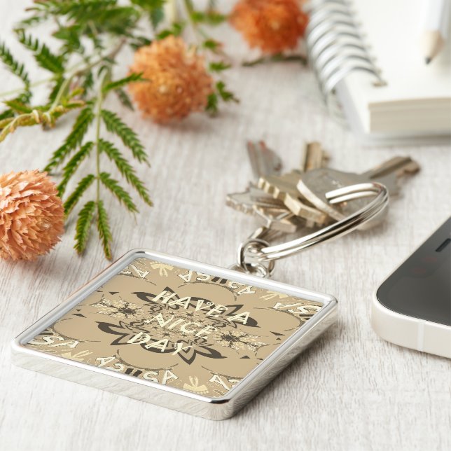 Have a Nice Day and a Better Night Keychain (Side)