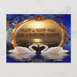 Have a Nice Day and a Better Night Text Quote Postcard