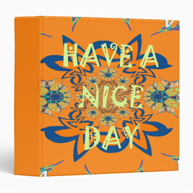 Have a nice day and a better night with gratitude  binder (Front/Spine)