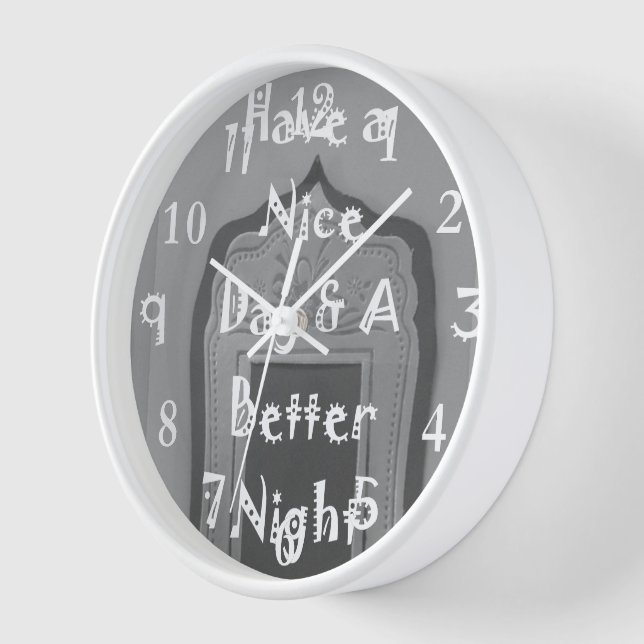 Have a Nice Day and a Better Night With Gratitude Clock (Angle)