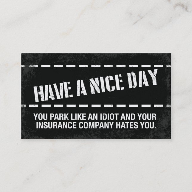 Have A Nice Day! Business Card (Front)