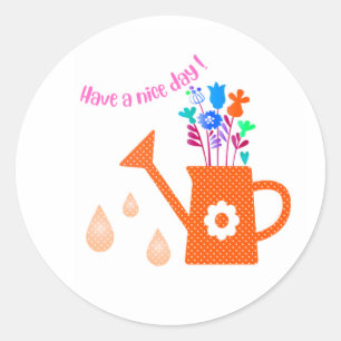 Have a nice day  classic round sticker