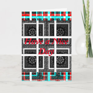 Have a Nice Day Greeting Card Vertical Template