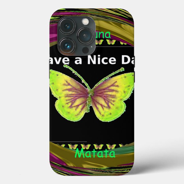 Have a Nice Day Hakuna Matata Text.png Case-Mate iPhone Case (Back)