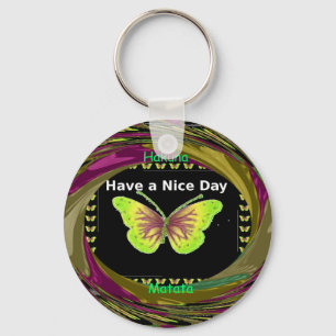 Have a Nice Day Hakuna Matata Text.png Keychain
