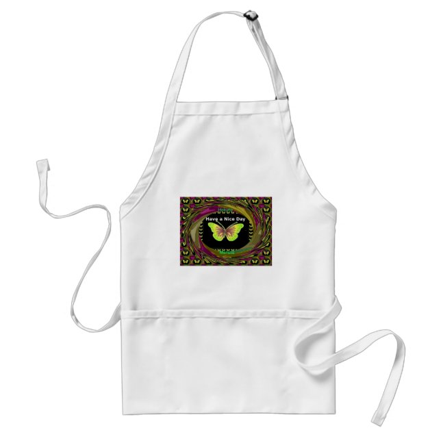 Have a Nice Day Hakuna Matata Text.png Standard Apron (Front)