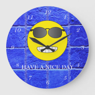 Have a nice day large clock