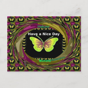 Have a Nice Day: Lovely infinity butterflies art  Postcard