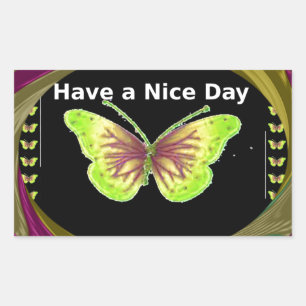 Have a Nice Day: Lovely infinity butterflies art Sticker