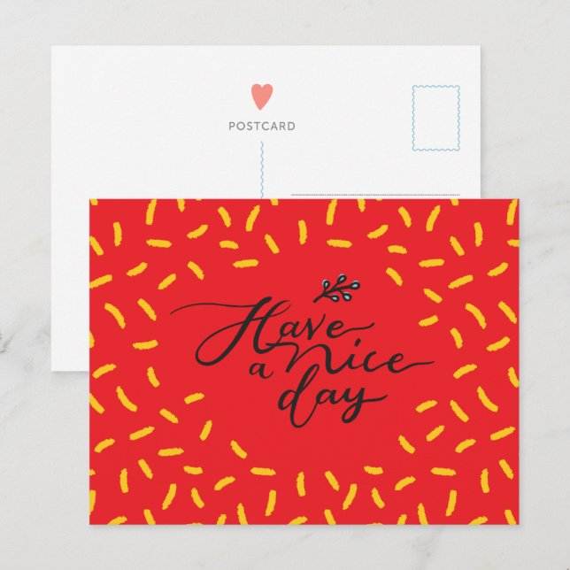 Have A Nice Day - Motivational Postcard (Front/Back)