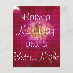 Have a Nice Day Postcard Vertical Template
