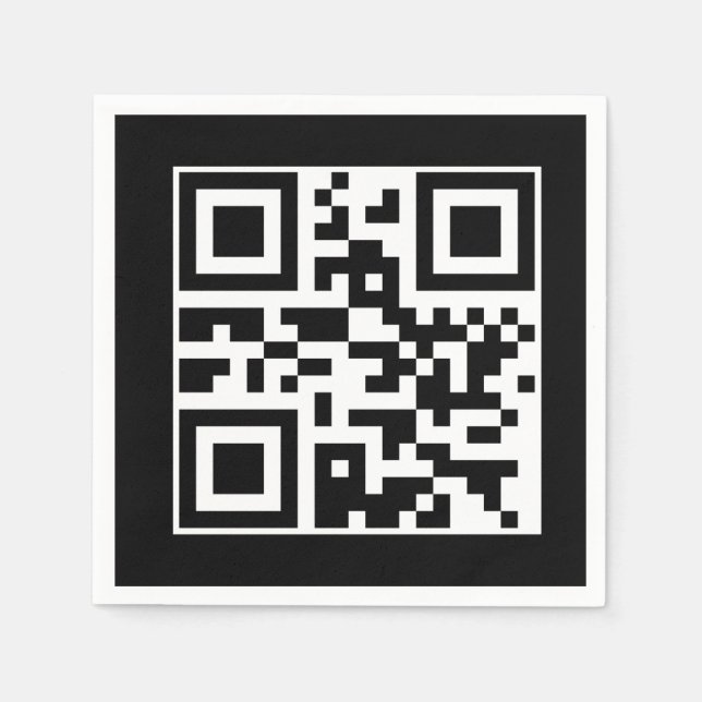 Have A Nice Day QR Code Napkin (Front)