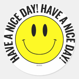 Have a Nice Day! Smilie Sticker